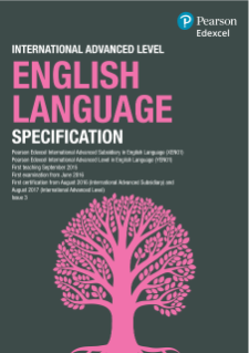 International Advanced Level English Language specification
